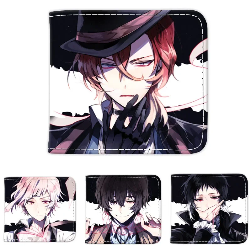 Anime Dazai Osamu Pu Lederen Portemonnee Kaarthouder Portemonnee Cartoon Nakahara Chuuya Akutagawa Atsushi Ryunosuke Munt Geldzakken Cadeau