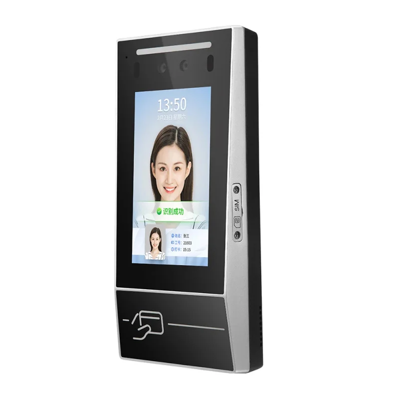 5 Smart AI Facial Recognition Time Attendance & Access Control System, 4G WiFi RFID with HTTP/MQTT Protocol