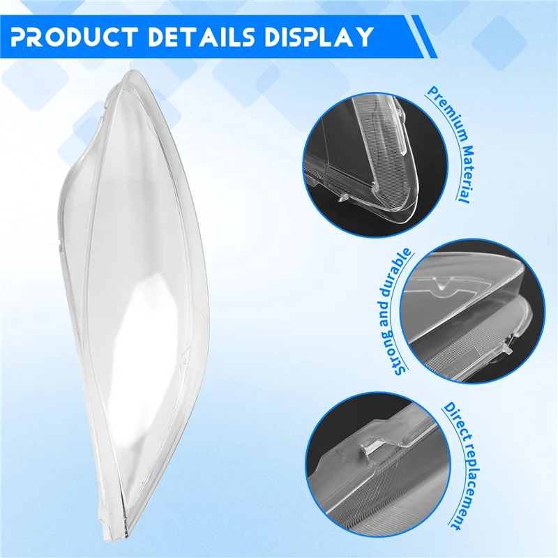

Latest For Seat Leon 2004-2012 Car Headlight Lens Shell Headlamp Cover Plexiglass Lamp Shade Transparent Lampshade Housing