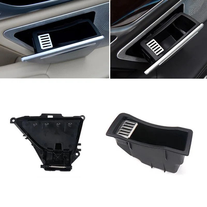 

1PC Car Ashtrays Rear Door Ashtray Box Cover Left Right Ashtray Box Liner ABS For BMW 5 Series G30 G38 2018+ Auto Accessories