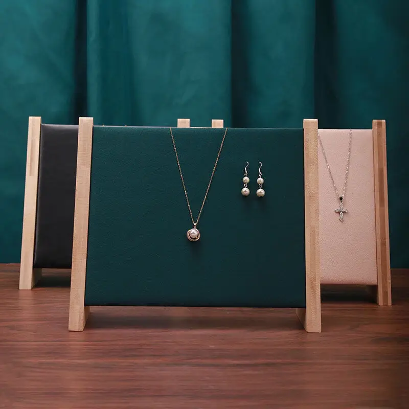 17 Cijfers Houten Sieraden Display Ketting Stand Houder Hanger Armband Organizer Rek Showcase Lade Voor Thuis Winkel Toonbank Shows P