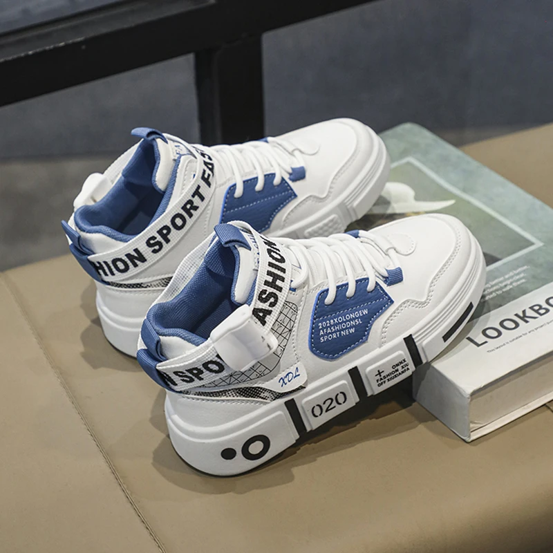 أحذية الأولاد 2024 خريف جديد أحذية عالية الجودة أحذية رياضية للطلاب الذكور نعل سميك موضة مطابقة أحذية الوالدين والطفل انفجار #3