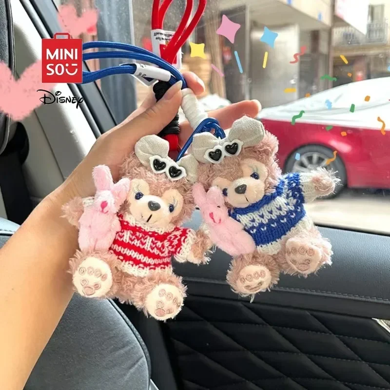 

MINISO Disney Shelley Mae Keychain Perfect Car Key Ring New Fashion Backpack Accessories Decoration for Couples Unique Idea Gift