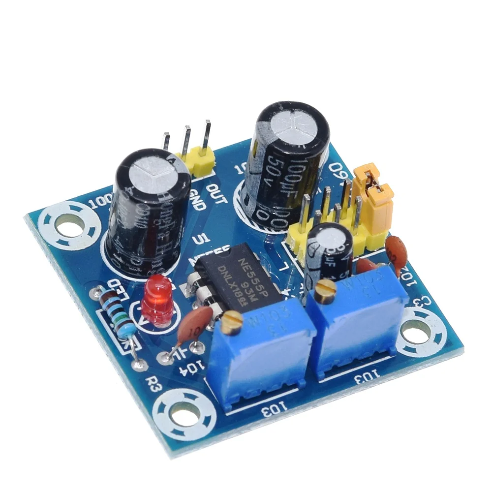 TZT 1/3PCS NE555 Pulse Frequency Duty Cycle Square Wave