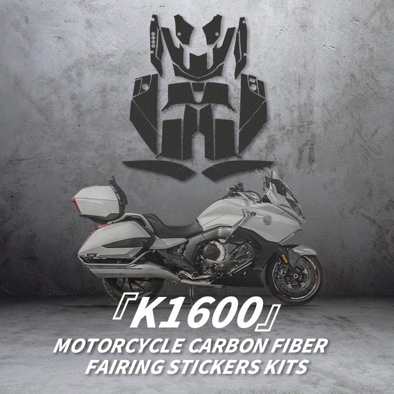 

Use for BMW K1600 Motorcycle Carbon Fiber Stickers Fairing Kits Of Bike Accessories Decoration Protection Decals