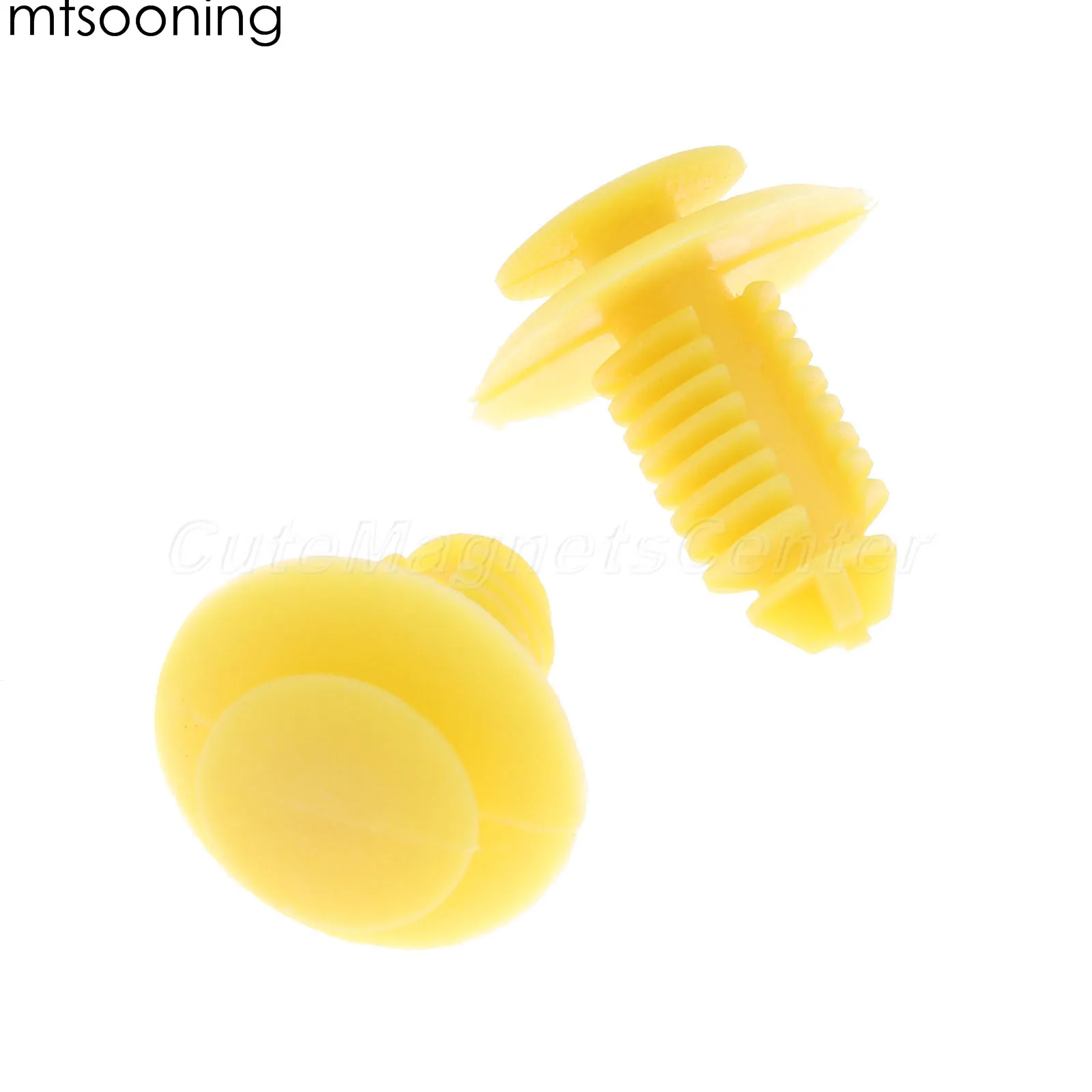 20pcs Car Clips Sill Kick Plate Cover Trim Retainer Fasteners Yellow EKM100270 For Rover 75 ZT