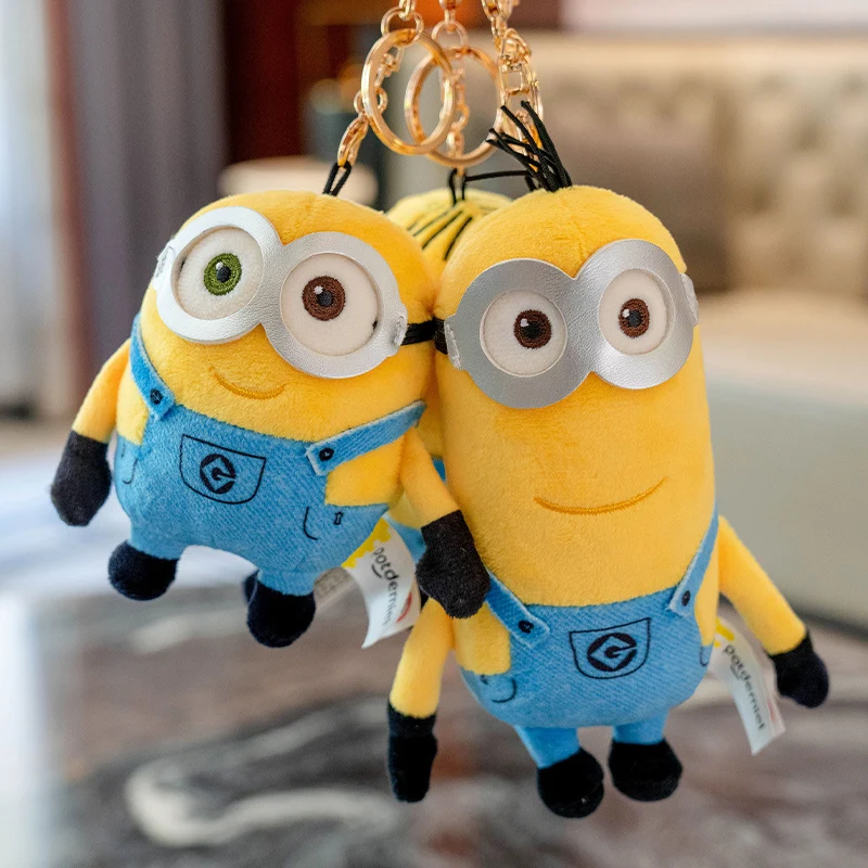 حقير لي أفخم أنيمي التوابع أفخم الدمى الحيوانات المحشوة حقيبة الشنق أفخم سلاسل المفاتيح عيد الميلاد عيد ميلاد التخرج هدايا الأطفال