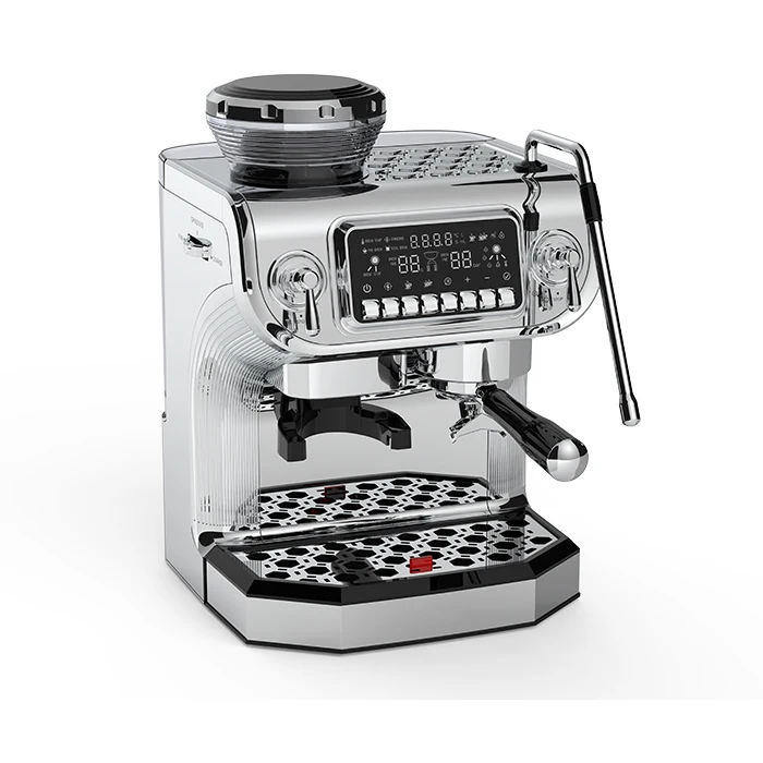 Semi-automatic professional double boiler latte coffee maker innovative espresso machine view 2