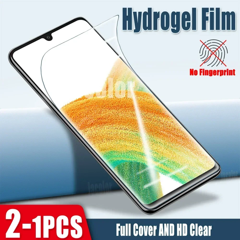 1-2PCS Front Hydrogel Film For Samsung A33 A31 A32 5G 4G Gel Screen Protector samsun Sansung A 33 32 31 5 4 G Not Tempered Glass