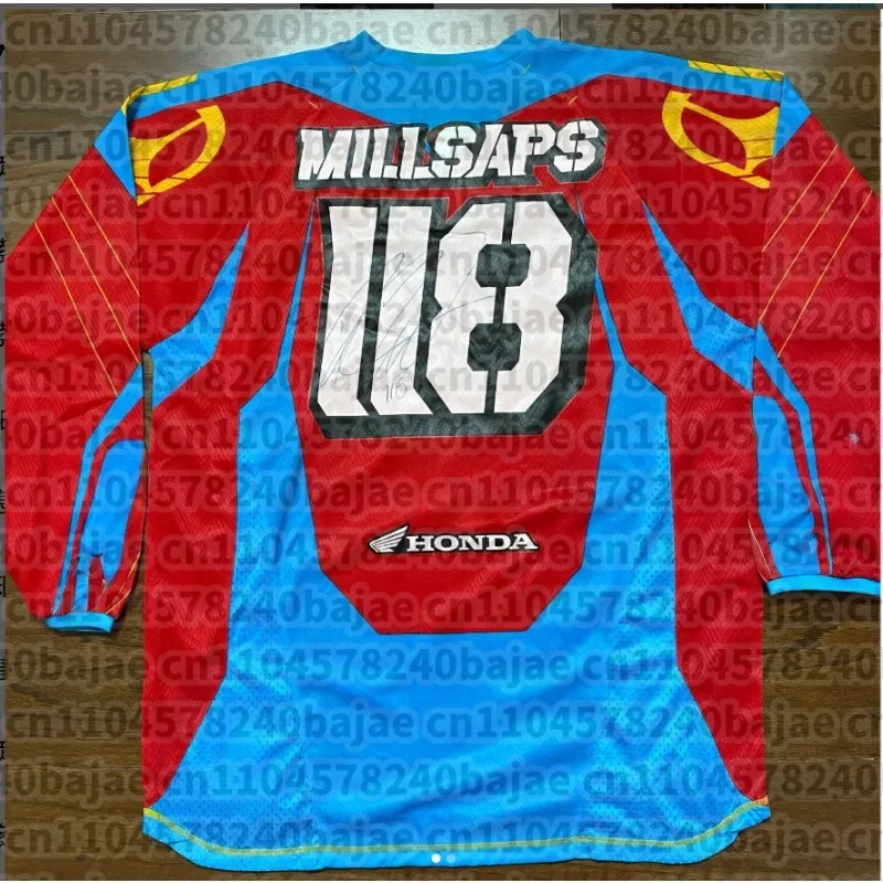 

Summer Moto Cycling Event Uniform Men Women Motorcycle Racing Enthusiasts HHonda Long Sleeved Tee Motocross Breathable Jersey