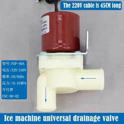 Ice machine drain valve solenoid valve Drain water outlet valve Ice machine accessories