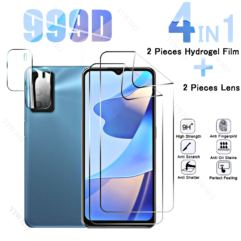 6in1 Full Cover Front Hydrogel Film for Oppo A54s Fingerprint Screen Protector for Oppo A 54 S A54 54s CPH2273 6.52