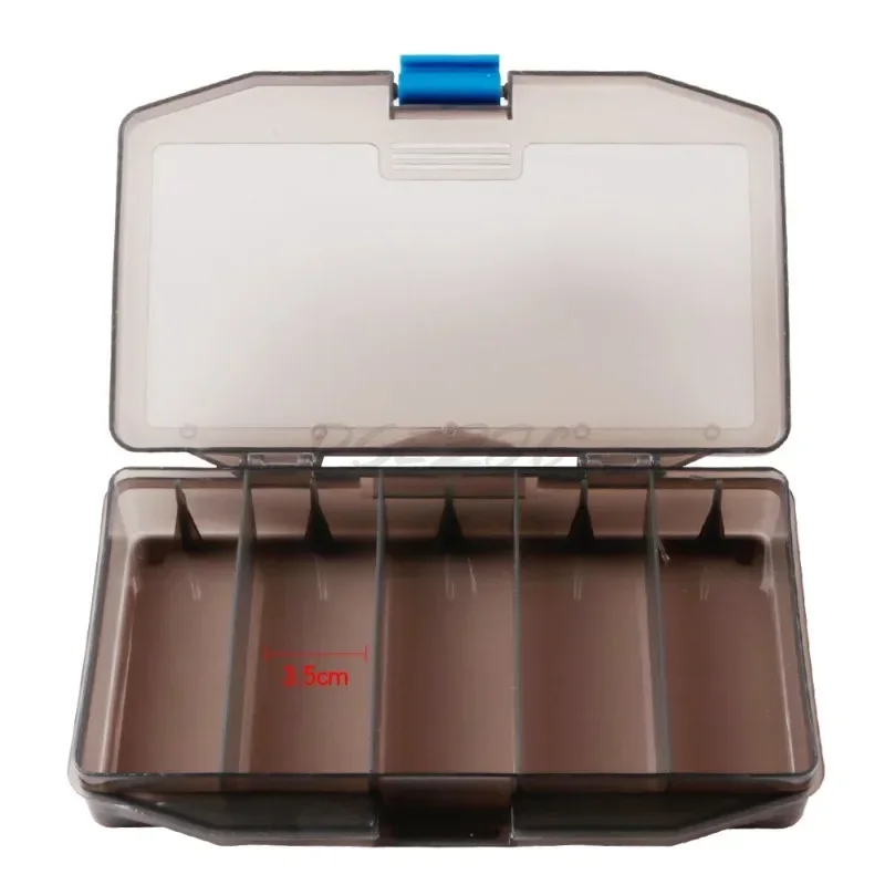 

Transparent Toolbox Multifunctional Storage Box with 5 Compartments 17.5 * 8.5 * 3cm Tool Box Set