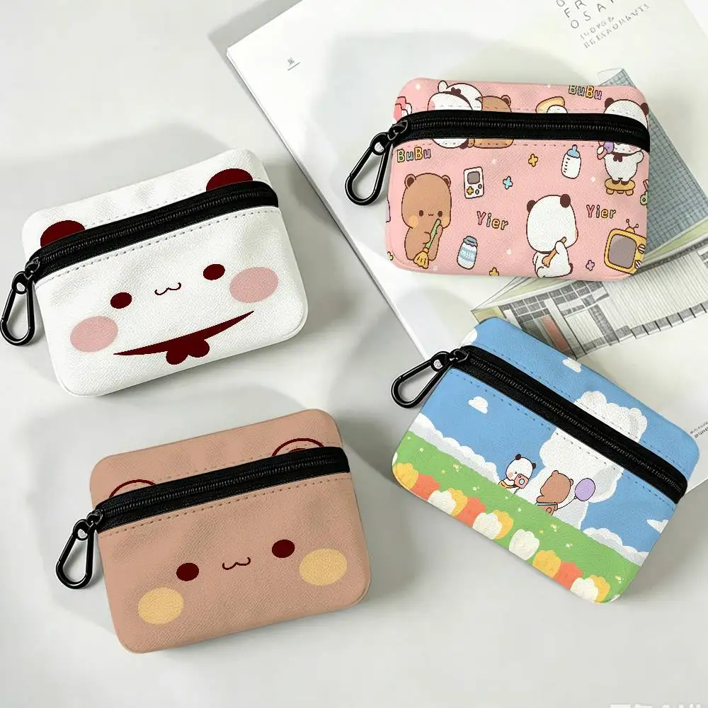 B-Bubu-Dudu Cute-Chibi Wear-resistant Oxford Cloth Coin Purse Portable Backpack Hanging Card Storage Bag