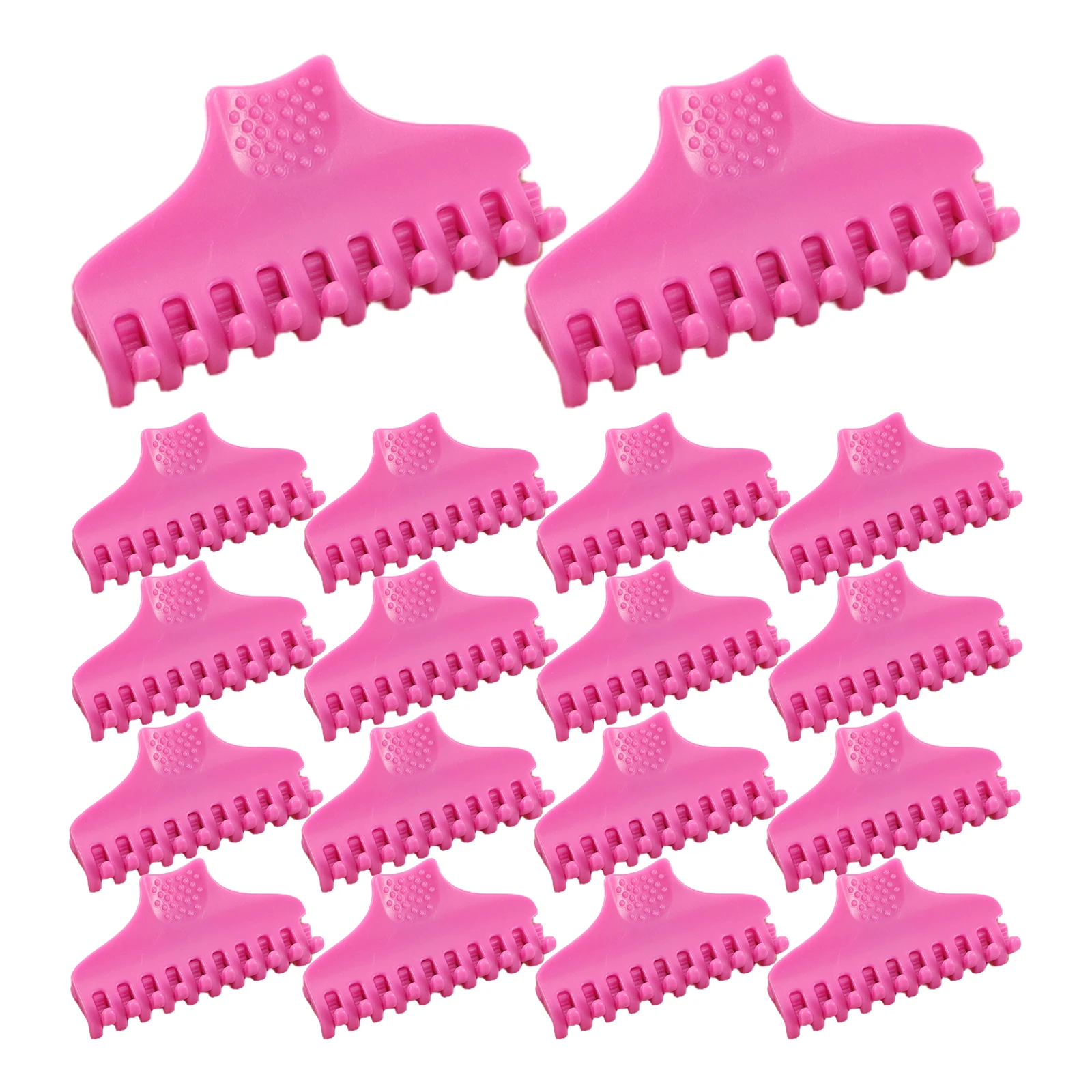 25pcs Perm Clips Pink Large Volumizing Hairstylist Essentials Curl Setting Tools Salon Supplies Styling Hair Accessories