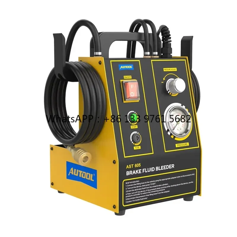 WSQ Official AST605 110V 220V Automatic Pulsating Brake Oil Changer Car Brake Fluid Bleeder Filling Machine