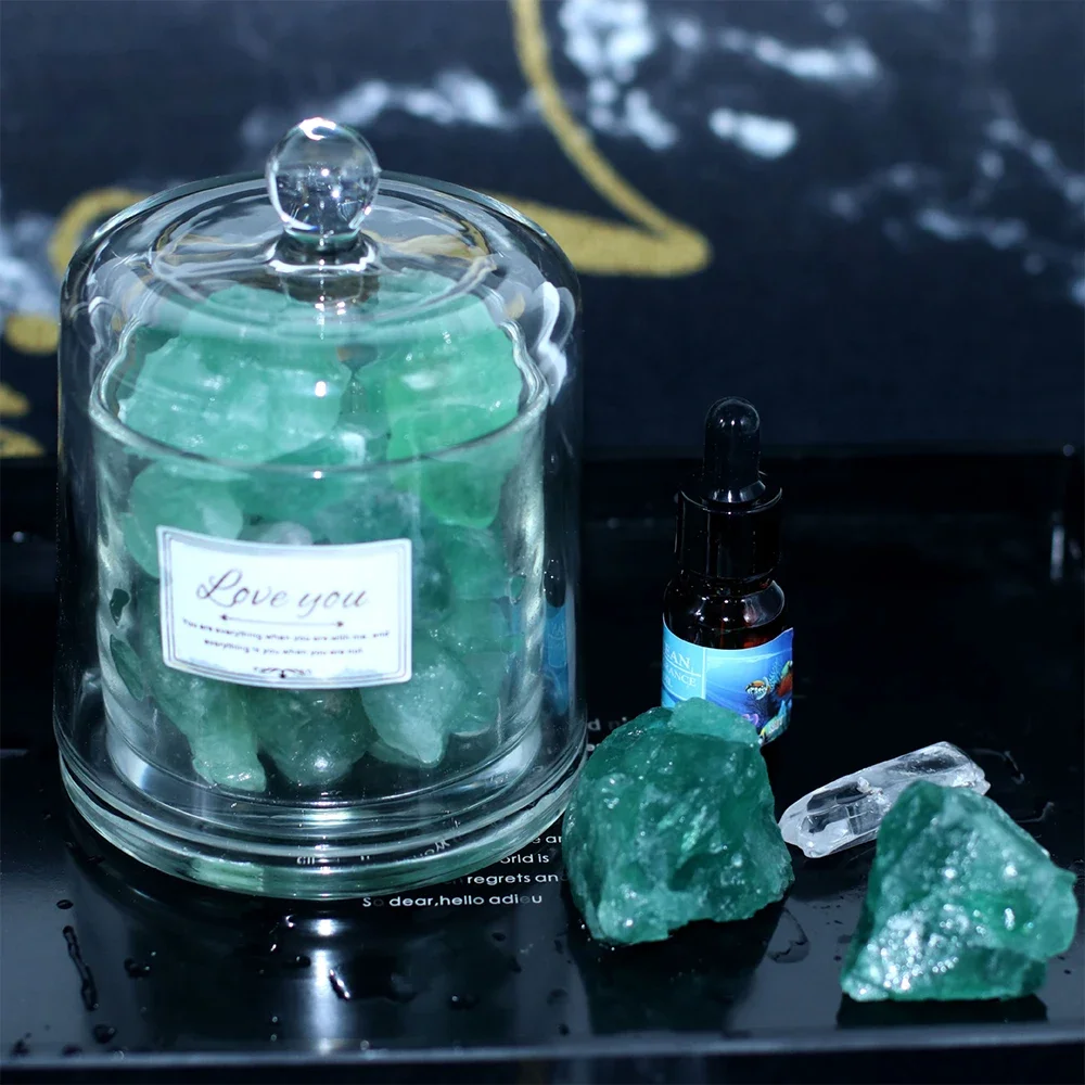 Natural Raw Rough Green Fluorite Garden Home Decoration Quartz Crystal Healing Crystal Diffuse Stone Mineral Specimen