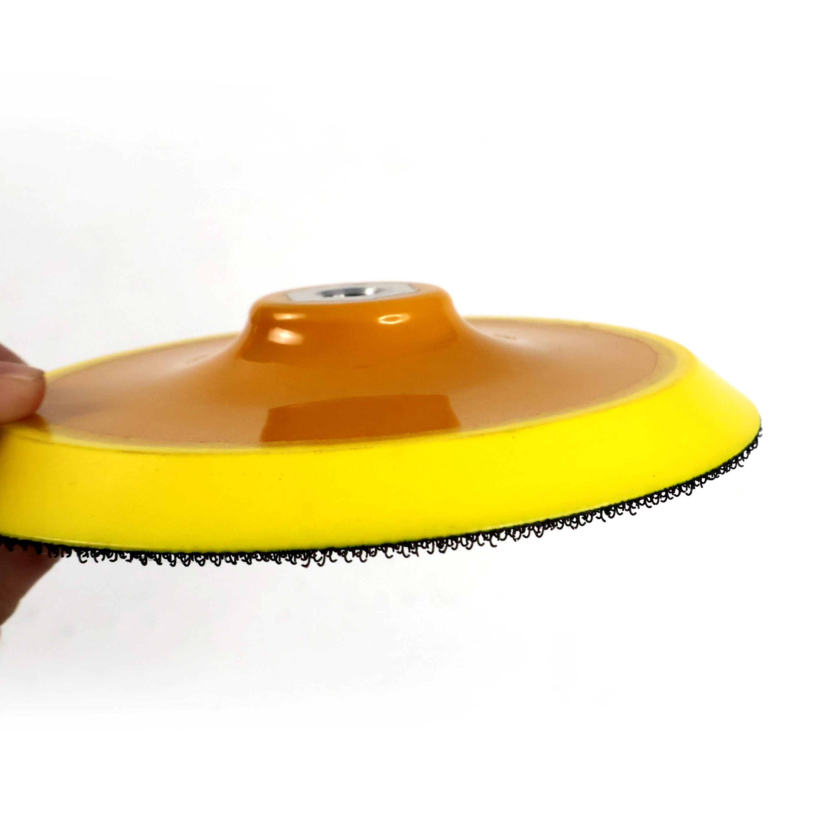 

1 шт., 5 дюймов, 125 мм, пластиковая подкладка на липучке с резьбой M10, абразивный держатель, соединительный полировщик, угловая шлифовальная машина, шлифовка, полировка