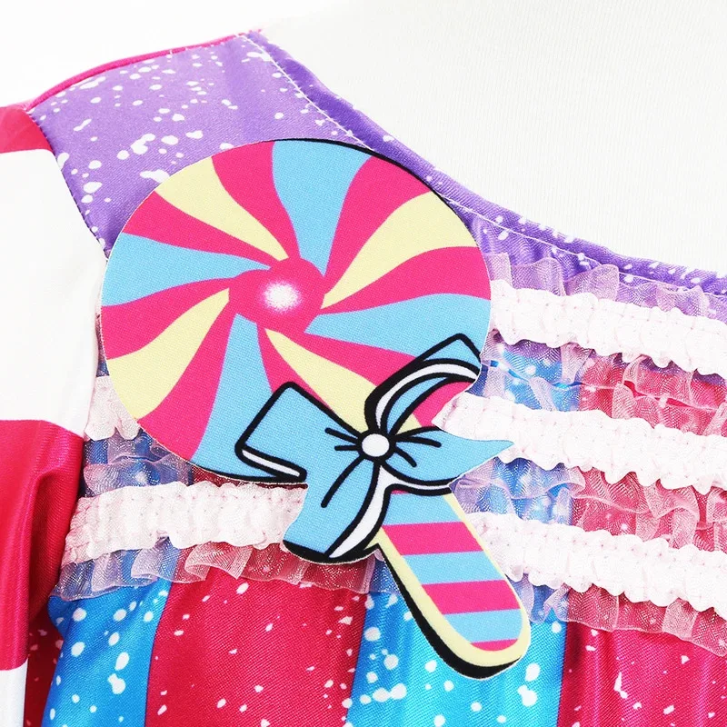 Lollipop Candy vestido para niños, fiesta de carnaval, disfraz de cumpleaños para niña pequeña, tutú de arcoíris elegante, vestido de Purim para niñas