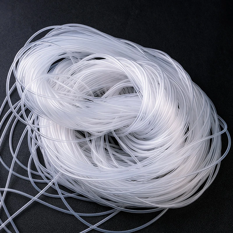 10 Meter Small Flexible Pipe Capillary Silicone Tube Hose Transparent Food Grade Tasteless High Temperature Resistant Medical