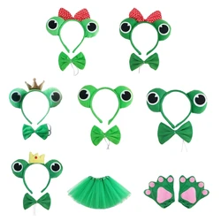 Hairband and Cartoon Animal Collar Stage Headdress for Stage Skirt Bowtie Cartoon Stage Hairband