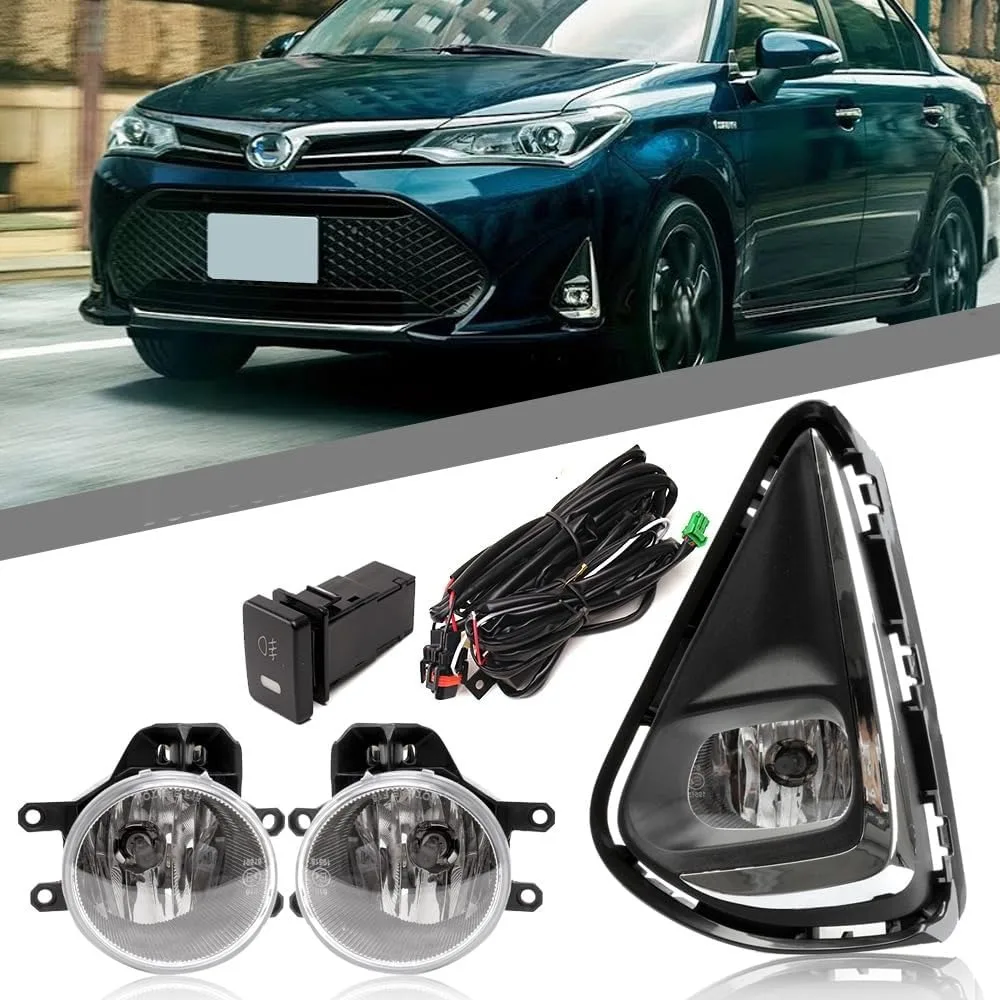 For Toyota Corolla AXIO 2018 2019 2020 Front LED Fog Light Assembly Conversion LED Fog Lights Daytime Running Lights
