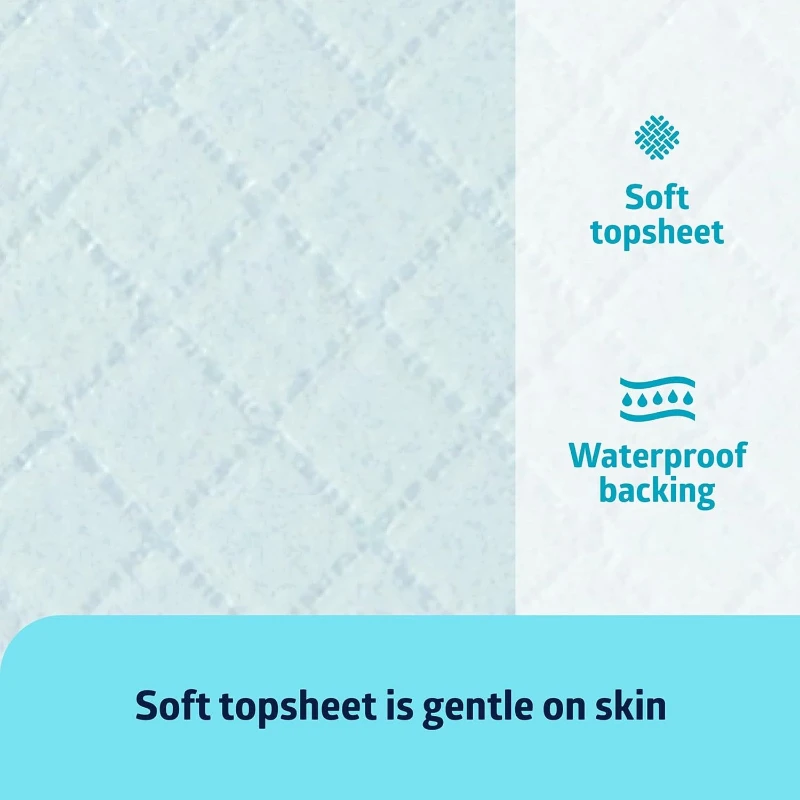 وسادة سفلية ممتصة للضوء من ميدلاين، مقاس 23 بوصة × 36 بوصة، 50 قطعة، سرير للاستعمال مرة واحدة، حماية للأثاث والسطح، للأطفال والكبار، #4