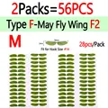 56 piezas Tipo F2 M
