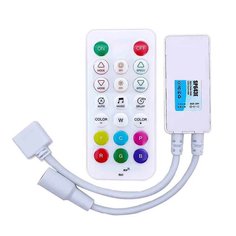 B68A SP643E تيار مستمر 24 فولت PWM 2.4G RF التحكم عن بعد LED بلوتوث ل DIM CCT RGB RGBW RGBCCT LED قطاع
