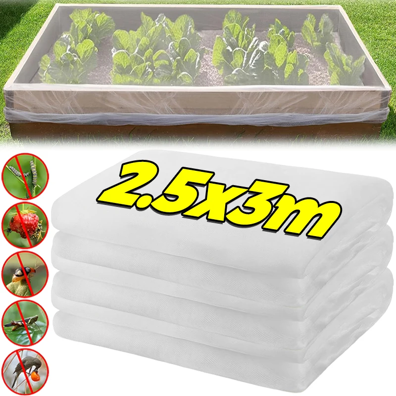 

Garden Insect Netting Fine Mesh Plant Barrier Netting Greenhouse Pest Control For Fruits Vegetables Flowers Seeds Healthy Growth