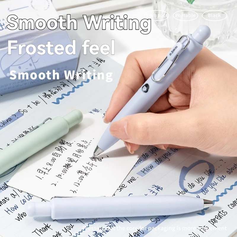 1 قطعة هلام القلم جيب قلم محايد اللون جيب جيب صغير السمين القلم التجفيف السريع الأسود الكتابة السلس المحمولة القلم قلم توقيع #3