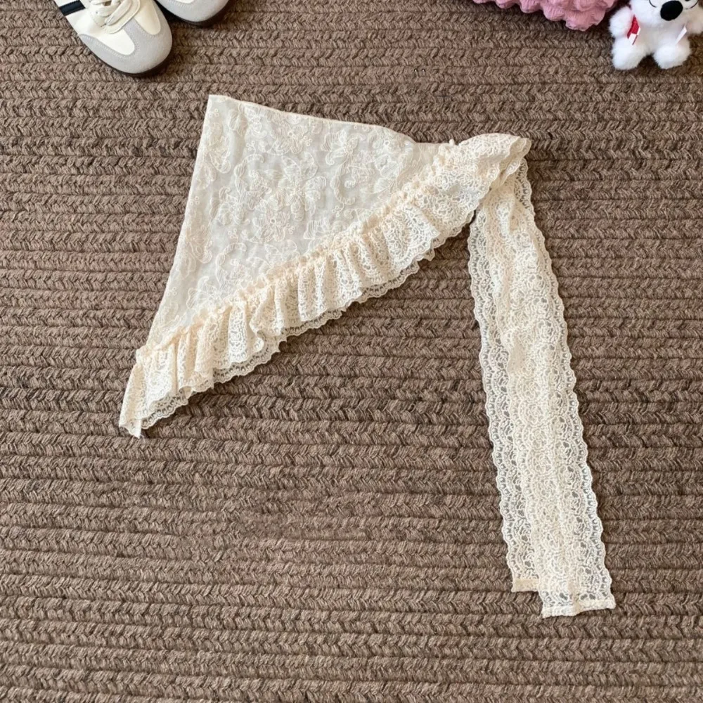 

Модная кружевная мини-юбка в корейском стиле с цветочным узором, из тюля, с высокой талией, на шнуровке, с оборками, для вечеринок