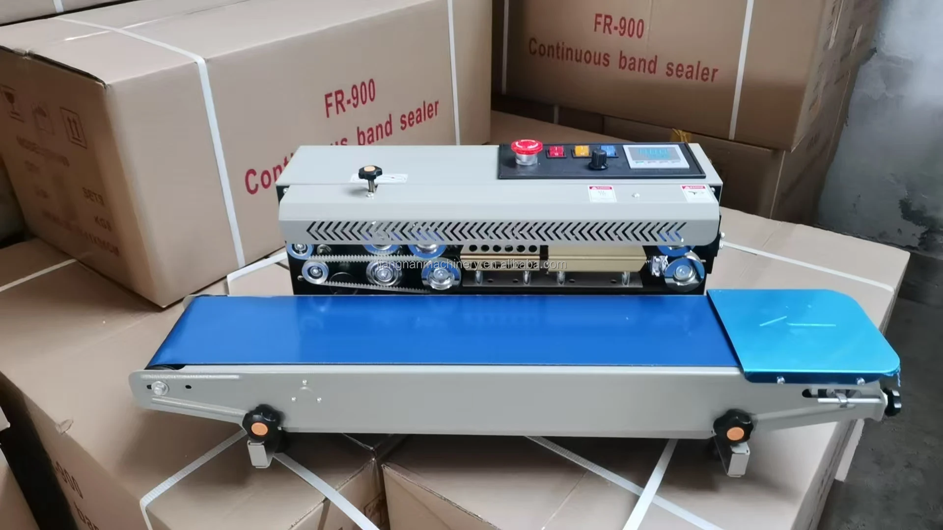 

Automatic Metal Gear Endless Plastic Sealer Horizontal Heat Continuous Pvc Membrane Bag Film Packaging Bag Band Sealing Machine