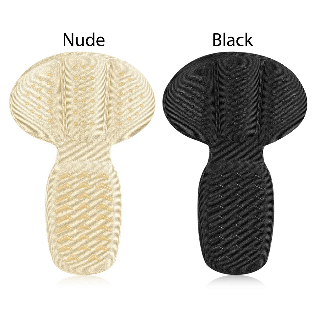 Adesivi per tallone antiscivolo Sollievo dal dolore a forma di T Protezione del tallone Cuscinetti per piedi Riduttore di dimensioni Riempitore per scarpe traspirante Cuscinetto per la cura del piede
