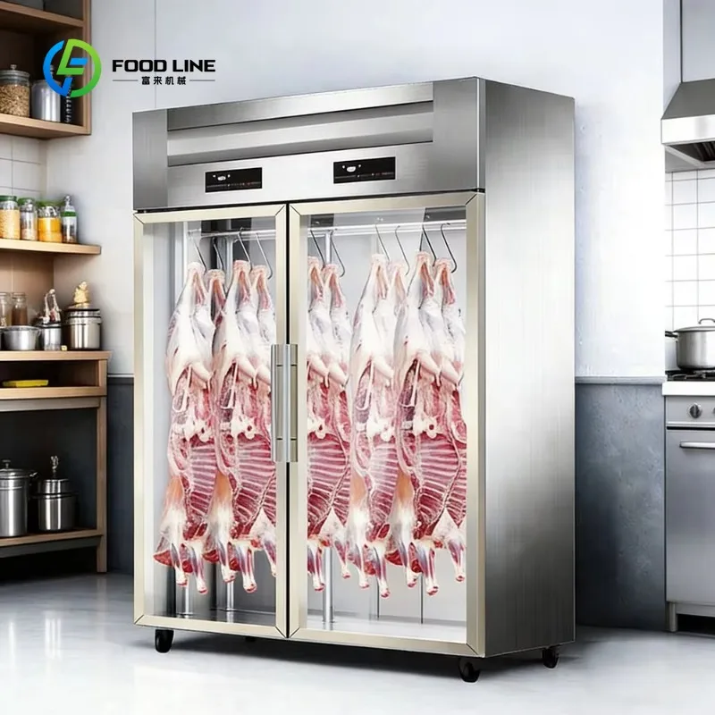 Customized Commercial Single-Temperature Stainless Steel 2-Door Upright Compressor Automatic Defrost Refrigerator Glass Door - view 5
