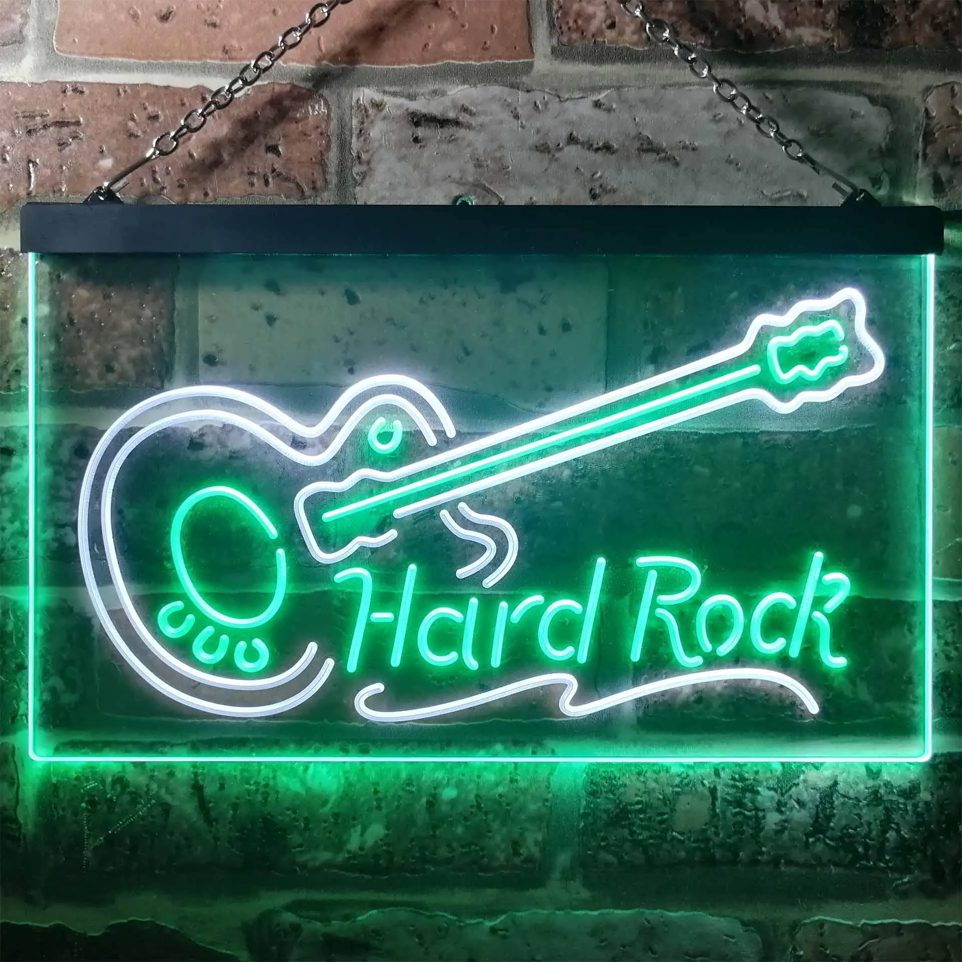 

Гитара Hard Rock Music Двухцветная светодиодная неоновая вывеска st6-i3295