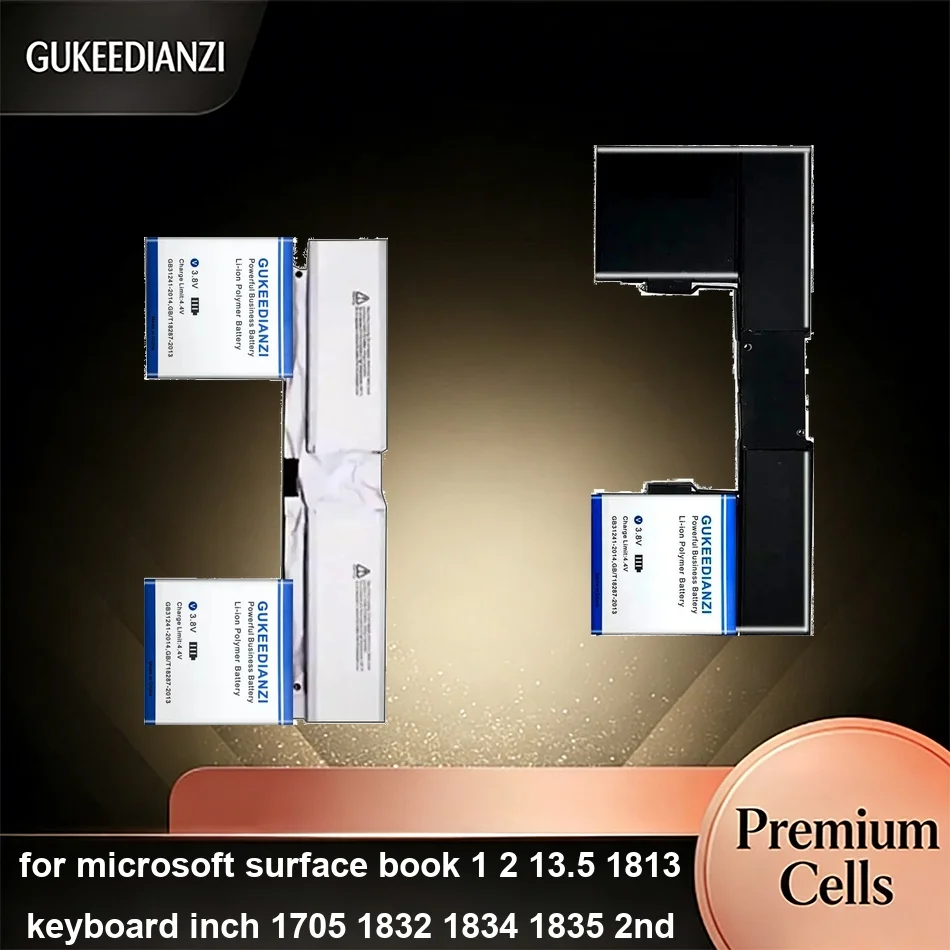

Аккумулятор для планшета Microsoft Surface Book 1 2 13.5 1813 Keyboard Inch 1705 1832 1834 1835 2ND, безопасный, 3550-9550 мАч