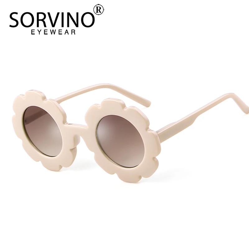 SORVINO Sun Flower Kids Sunglasses Children Colors Sunflower Sun Glasses UV400 Boys Girls Outdoor Cute Protection Kids Eyewear