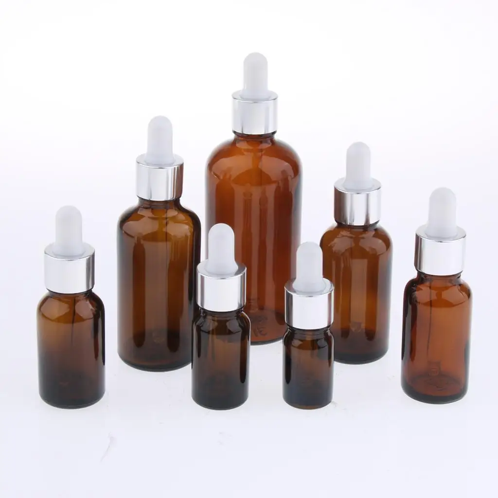 السفر، 6x، زجاجات قطارة فارغة، حاويات سائلة للعين لعطور الزيوت العطرية