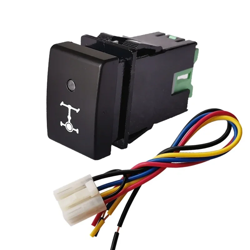 Power On Off Car Orange Light Rear Diff Switch LED Light Spotlight Push Button Switch with Wire for Suzuki JIMNY 2007-2015