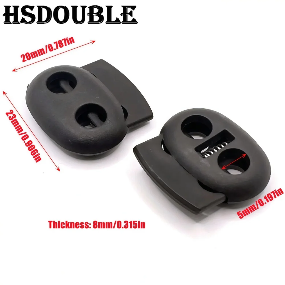 Plastic Cord Lock Stopper Clips for Drawstrings