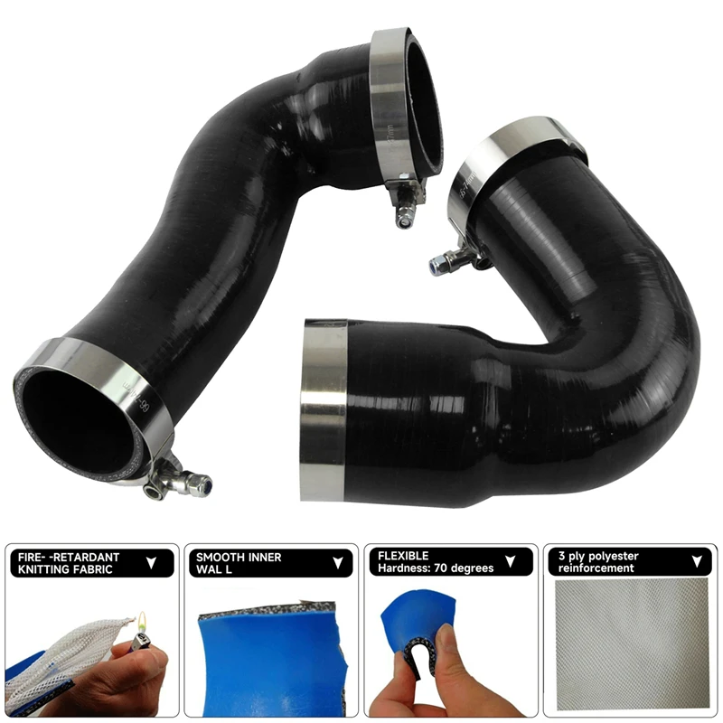 Silicone Intercooler Intake Hose Clamps Kit  Fits For Audi A3/S3 / VW Golf GTI R MK7 1.8T 2.0T TSI