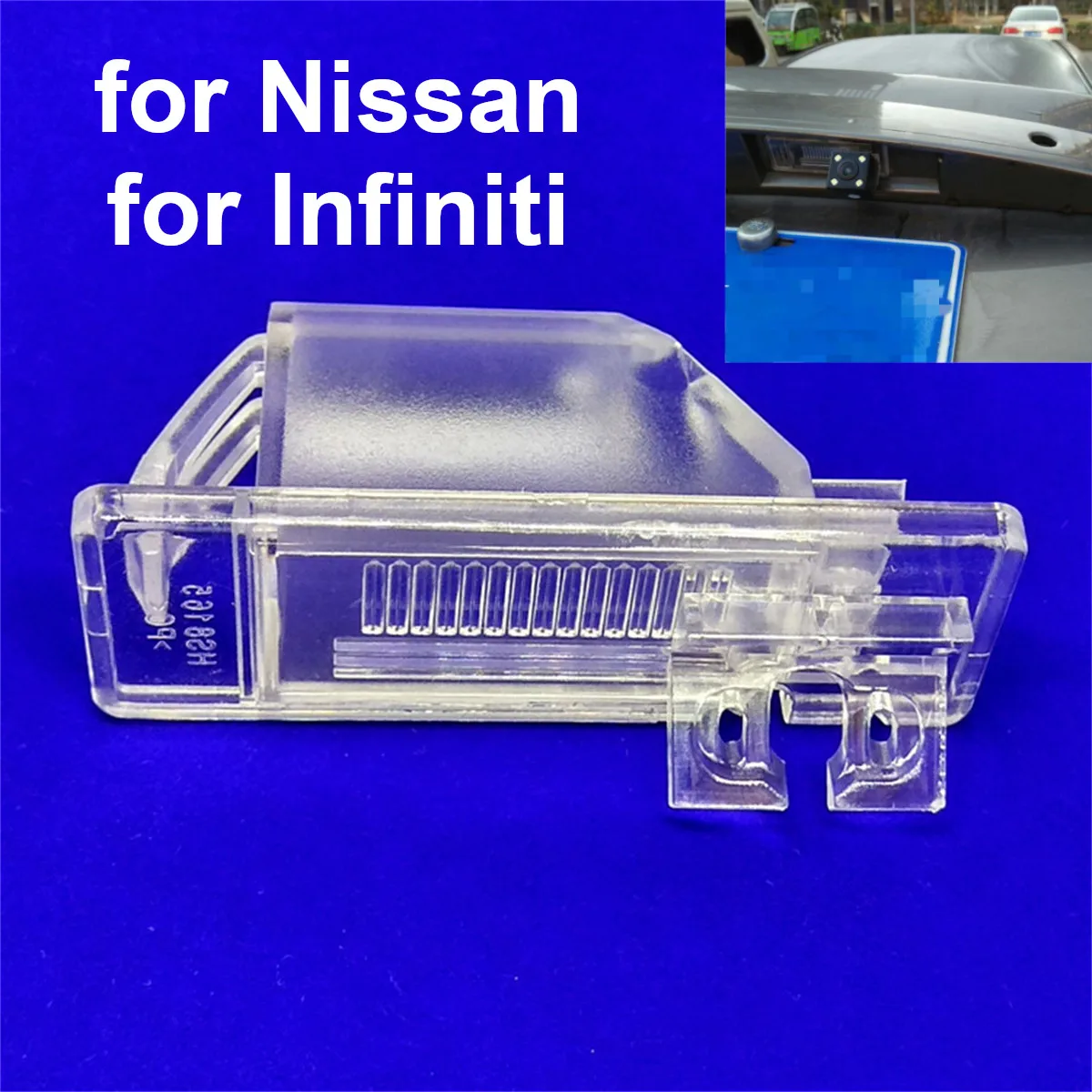 Car Rear View Camera Bracket License Plate Light Housing for Nissan Qashqai Patrol Kicks Sunny Infiniti Q50