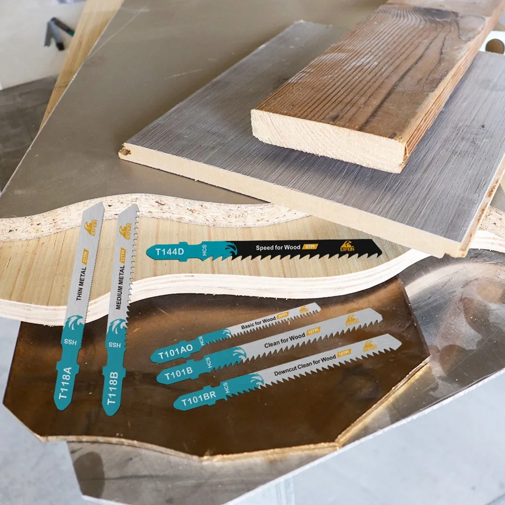 

Набор пильных полотен HSS с Т-образным хвостовиком для лобзика, сменные лезвия для резки дерева, пластика и металла