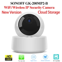 SONOFF-minicámara IP inalámbrica para el hogar, Monitor de bebé con visión nocturna IR, 1080P, HD, GK-200MP2-B, Wifi, vigilancia de seguridad