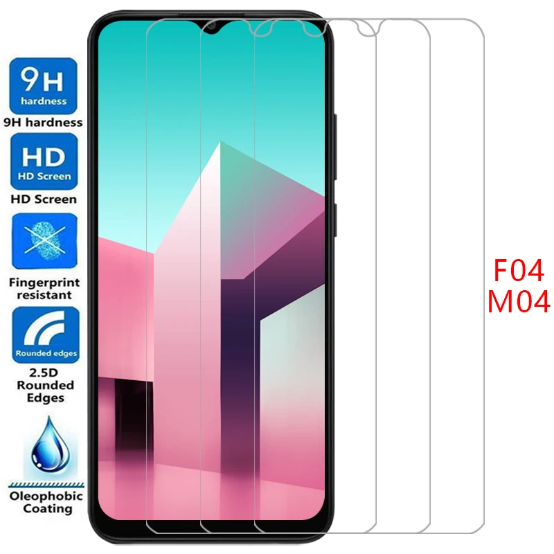 screen protector for samsung galaxy m04 f04 protective tempered glass on samsungm04 galaxym04 m f 04 04m 04f film samsumg galxy