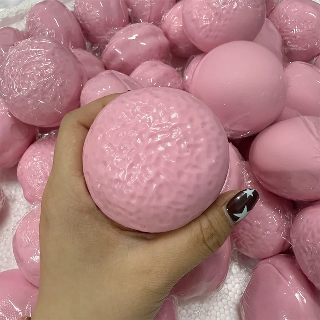 Chocolate Pie Squishy Stress Ball Fidget Toy Crunchy Squeeze Toy Round Blocks Filled ASMR Stress Relief  Holiday Gifts