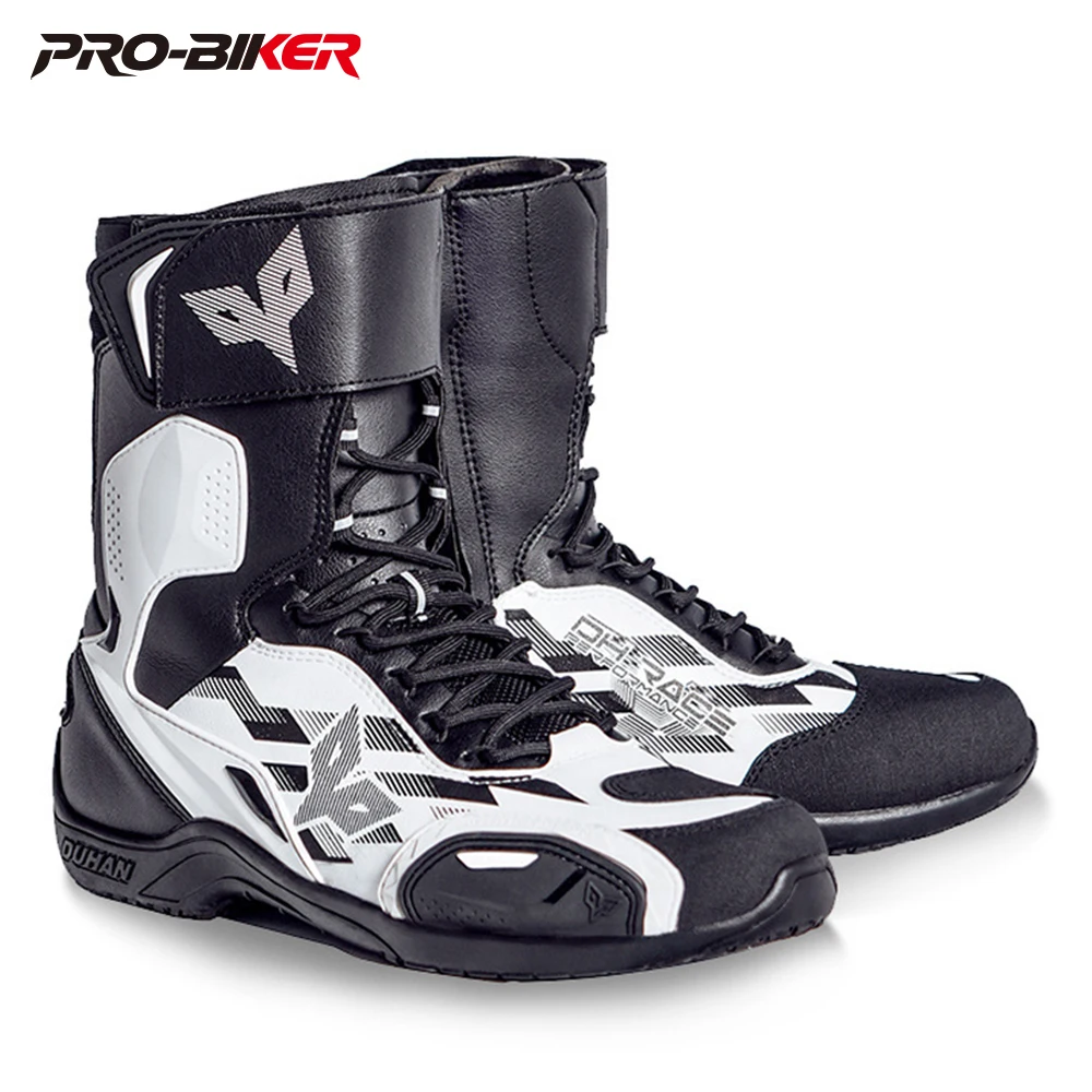 

DUHAN Boots for Motorcyclist Man Wearable Motocross Boots Warm And Anti Impact Botas Moto Foot Protection Stivali Moto Uomo
