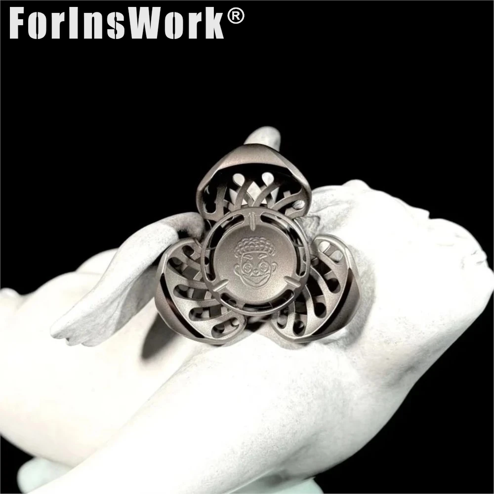 ZacLab Titanium Alloy Stone Wash Fidget Spinner Edc Fidget Toys Strees Relief Adult Anxiety Toy