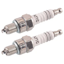 2 PCs A7tc spark plug for 4-stroke motorcycle engine, 139qmb, 139fmb, ATV (50-150cc), M10, 16mm hex